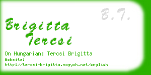 brigitta tercsi business card